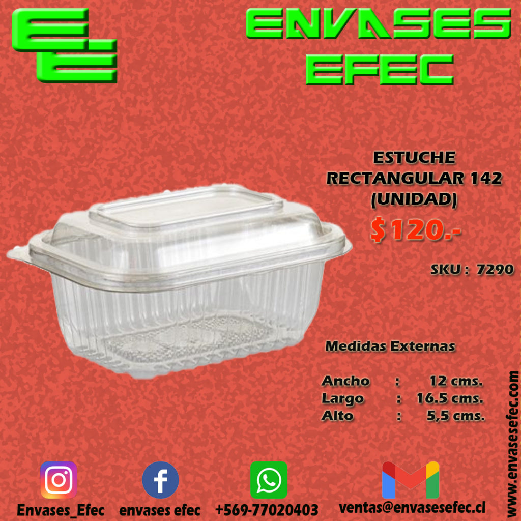 Estuche Rectangular Unidad Envases Efec